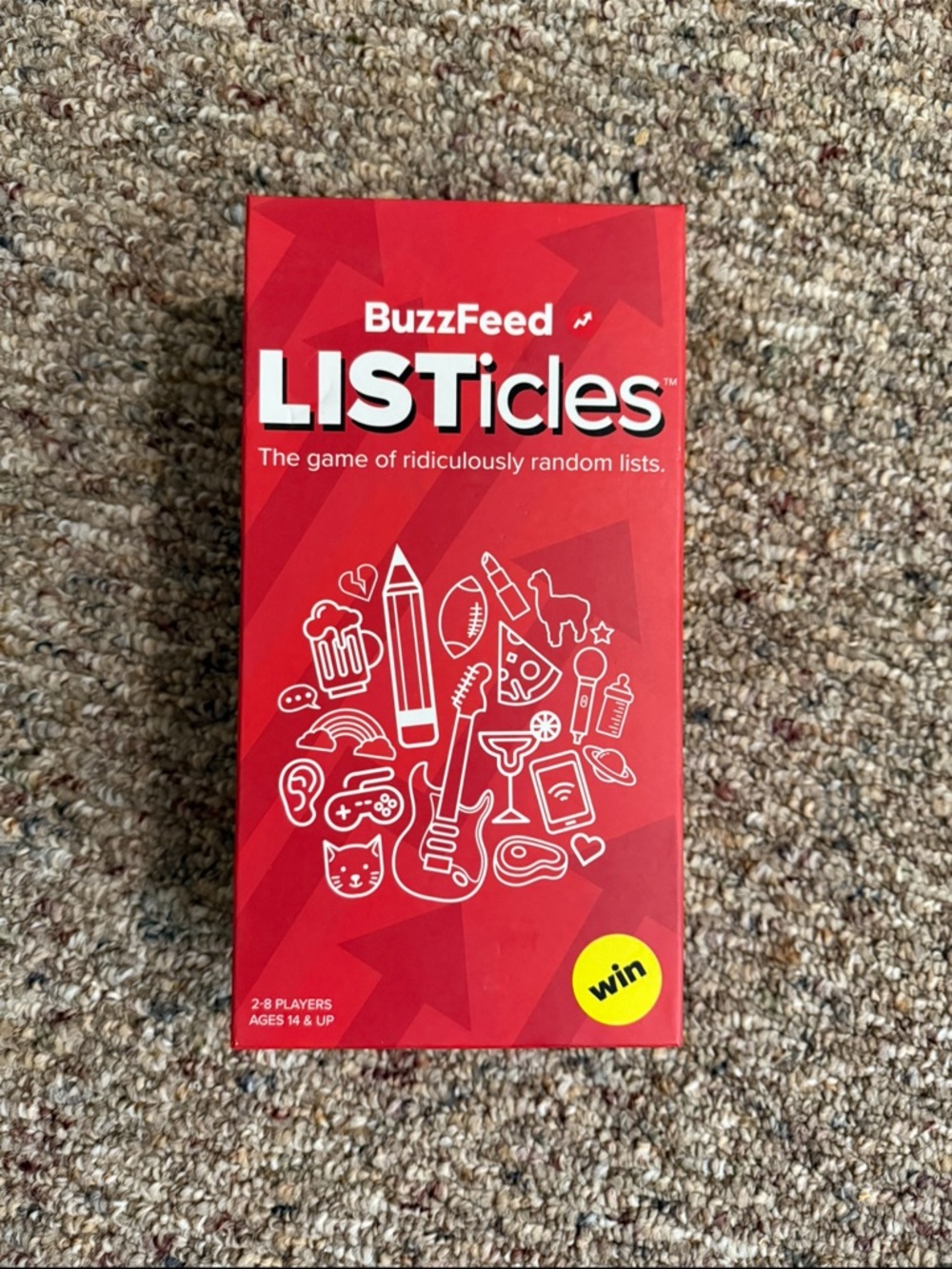 BuzzFeed LISTicles Party Card Game - Red Box